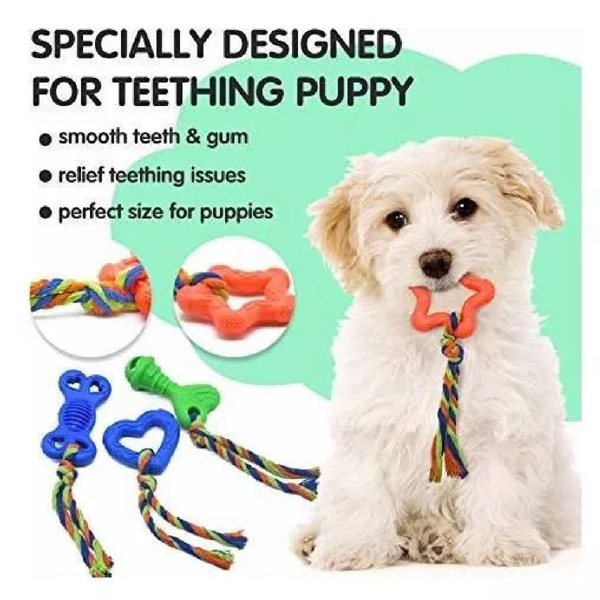 Set Juguetes Mascar Peluche Para Cachorros Pelotas Perro Frisbee