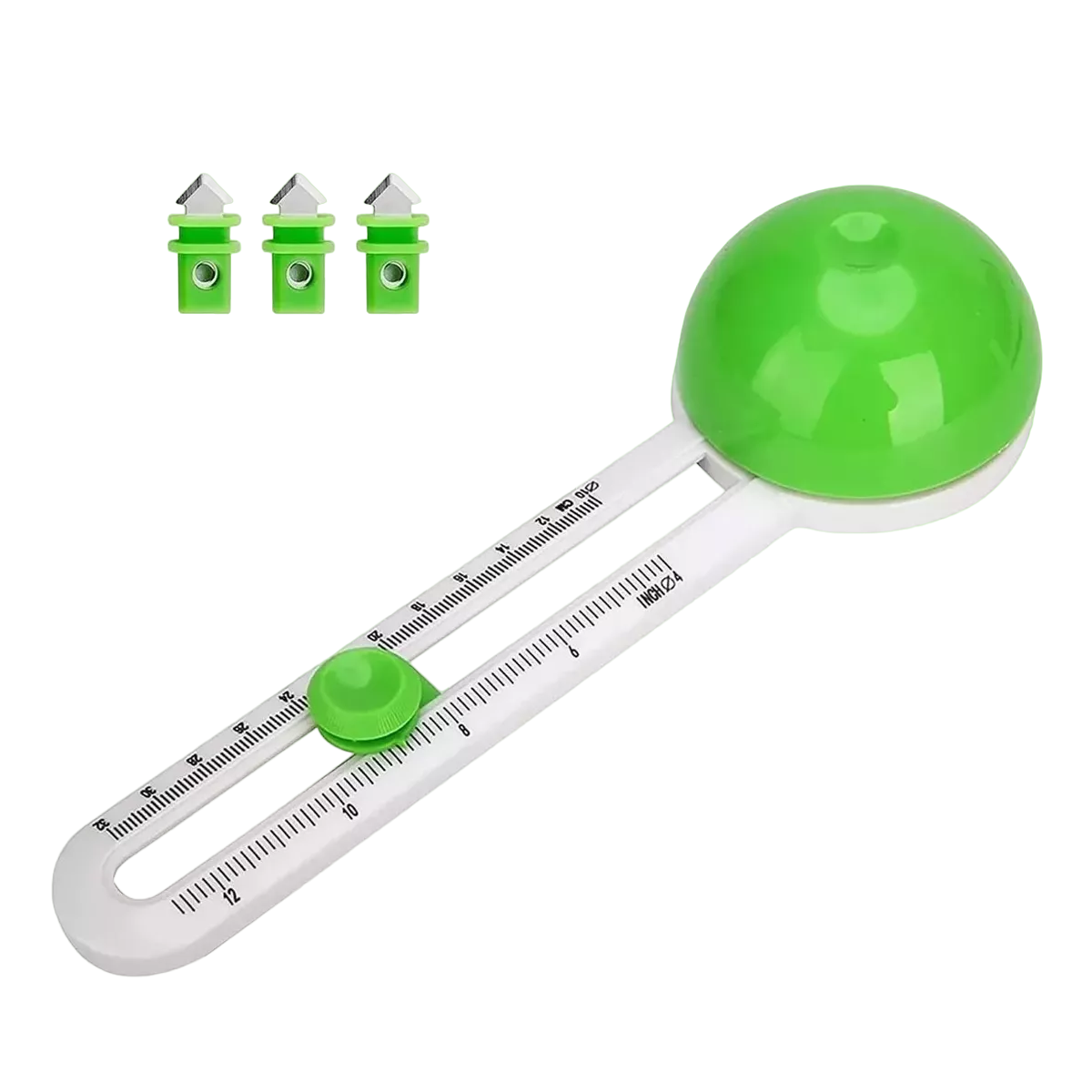 Cortador De Círculos Circular Giratorio Papel Redondeador Verde