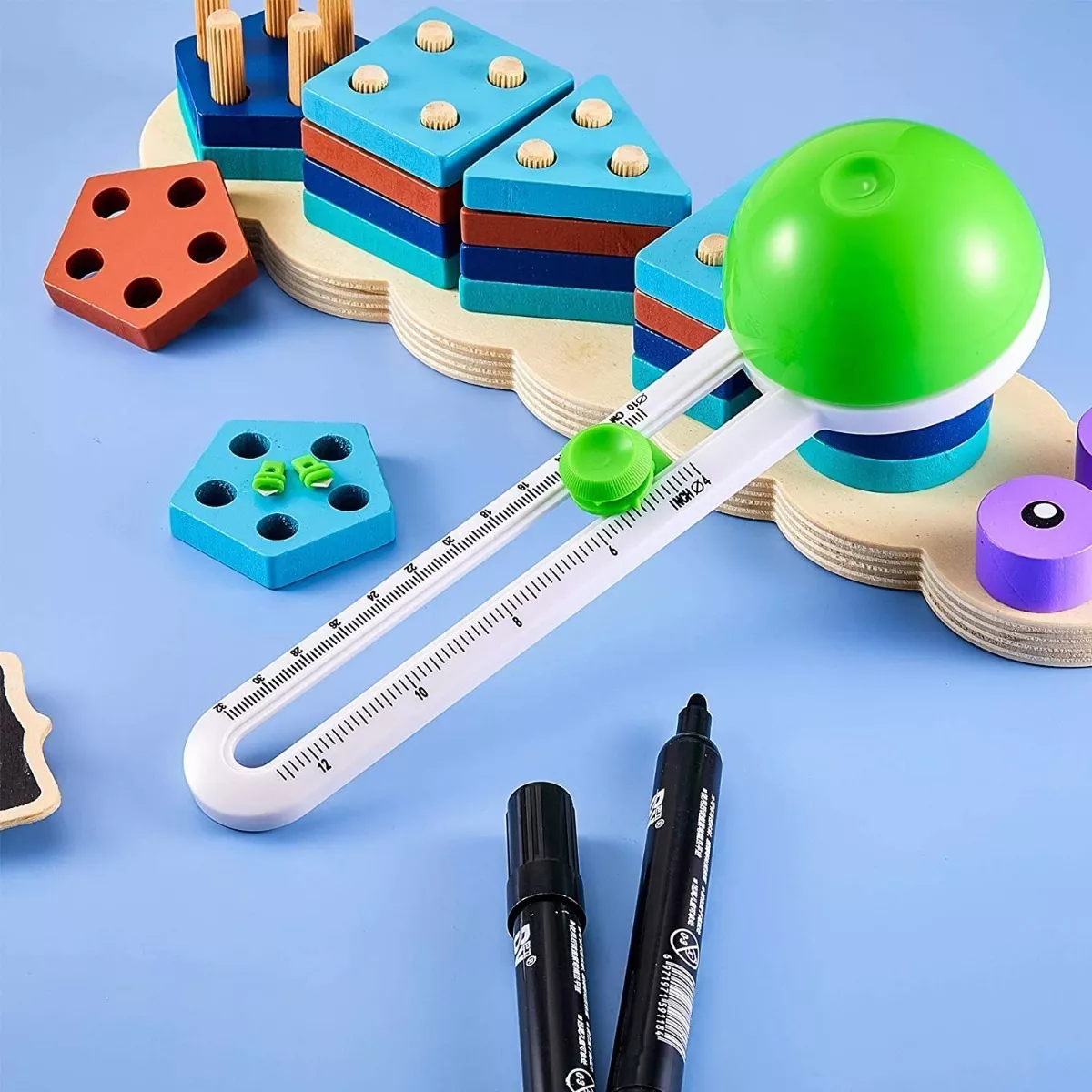 Cortador De Círculos Circular Giratorio Papel Redondeador Verde