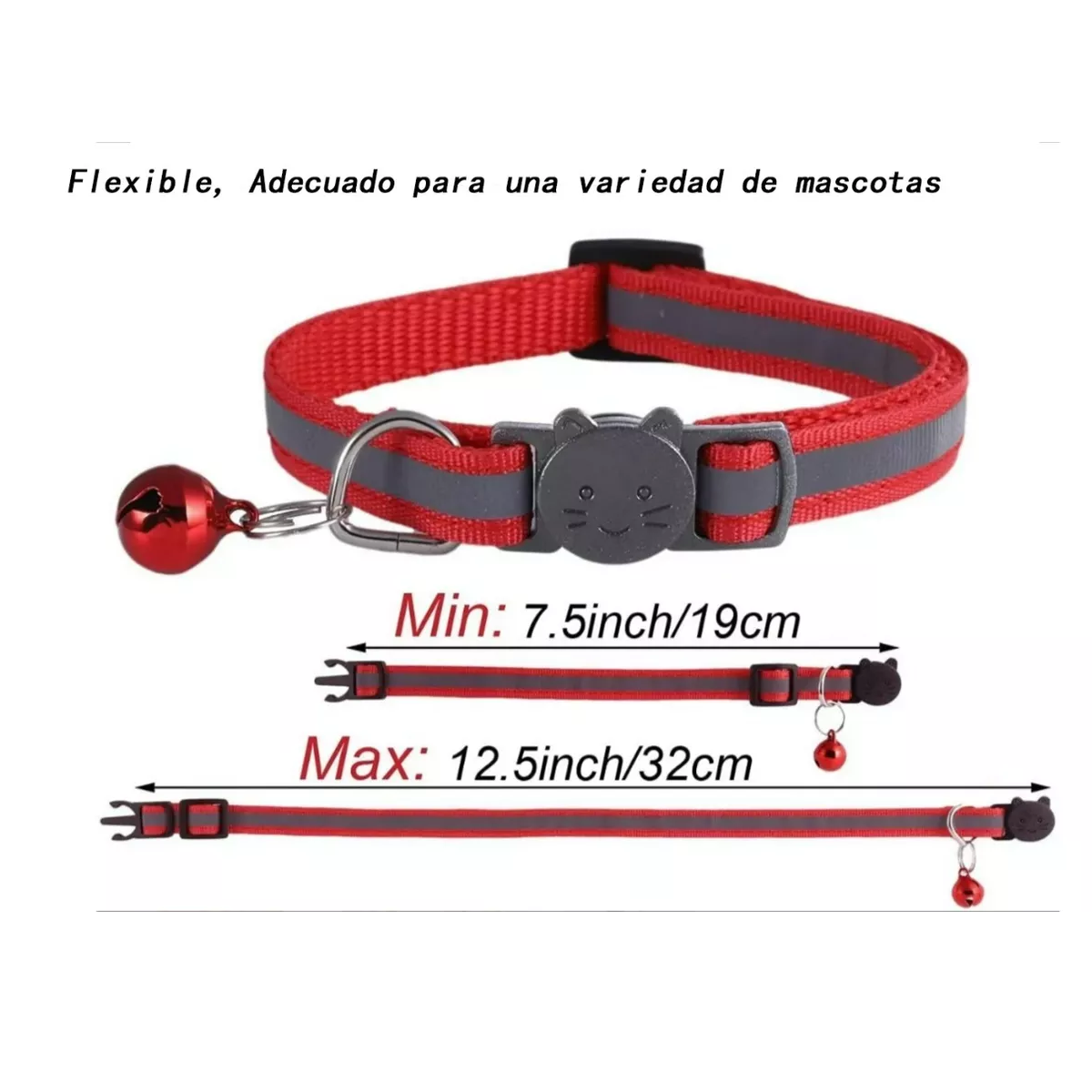Set Collar De Luz Reflectante Para Perros Pequeños Y Gatos
