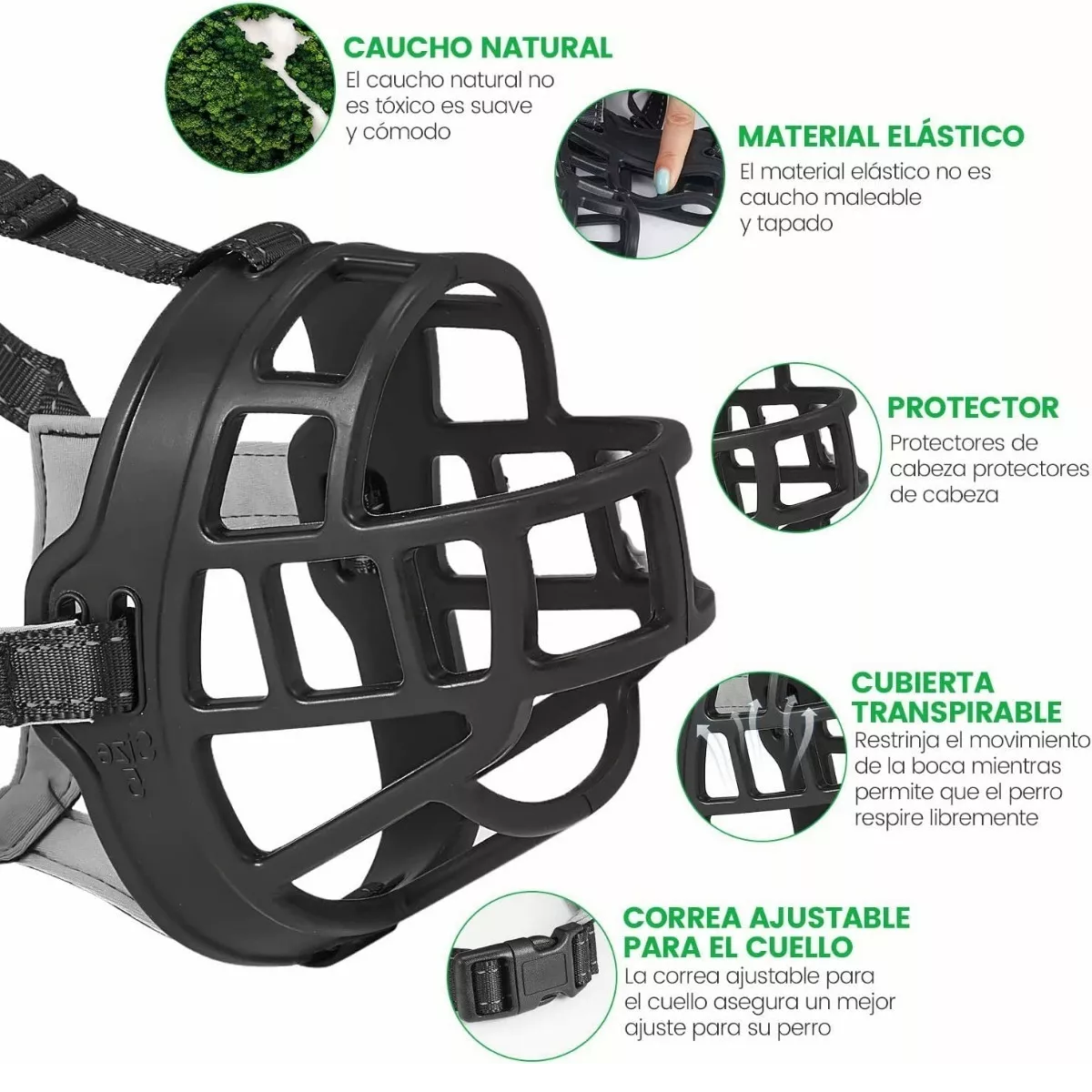 Bosal Perro/bozal Perro De Polímero #4