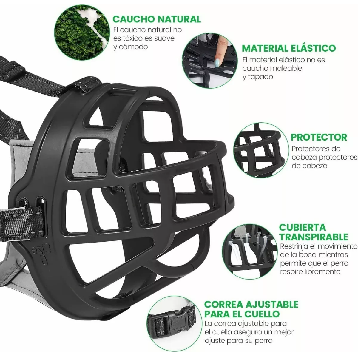 Bosal Perro/bozal Perro De Polímero #4