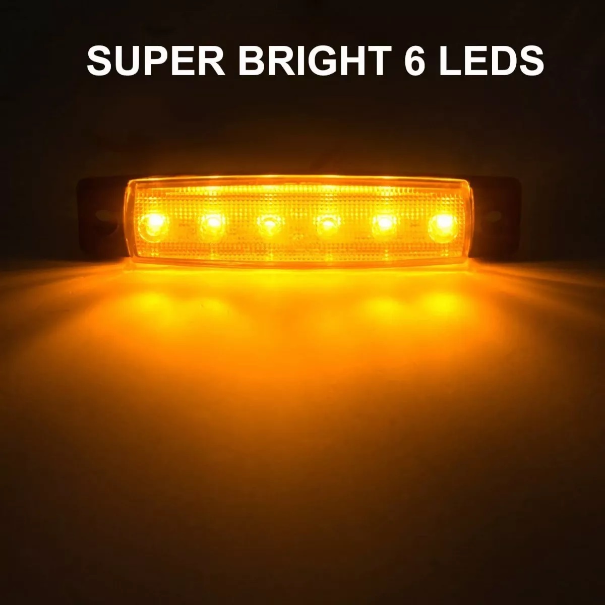 Set Luz Led Lateral Indicadora P/camión/tráiler, Ámbar, 20 Pzs.