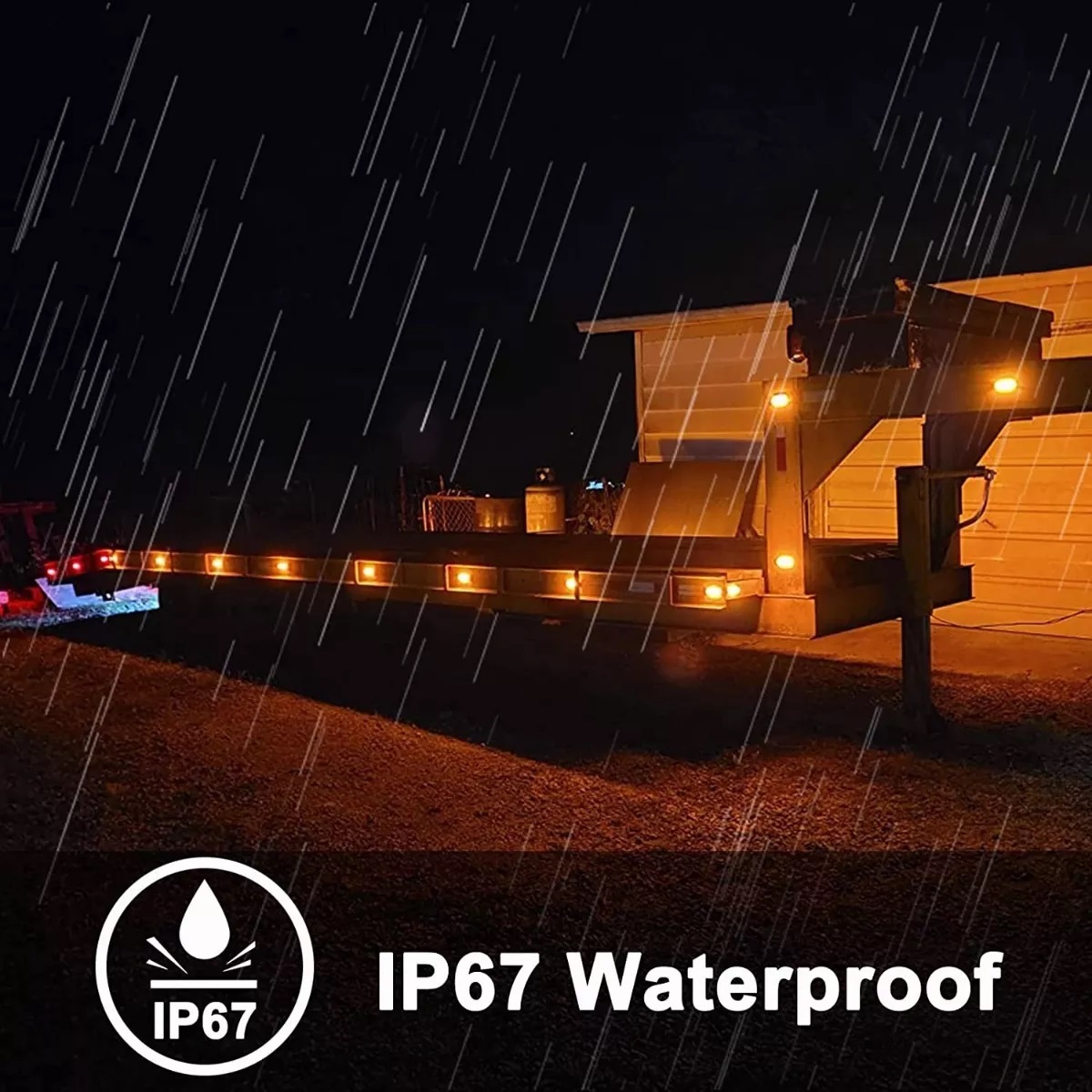 Set Luz Led Lateral Indicadora P/camión/tráiler, Ámbar, 20 Pzs.