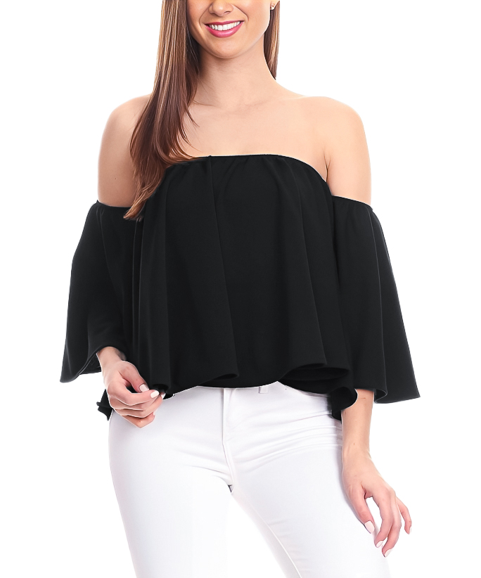 Blusa casual juvenil mujer dama xally 23 hombros caídos