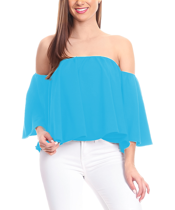 Blusa casual juvenil mujer dama xally 23 hombros caídos