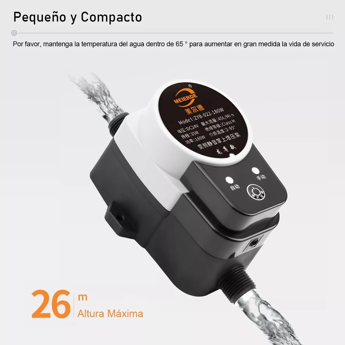 Presurizador De Bomba De Agua, Automático+manual, 35l/min 12