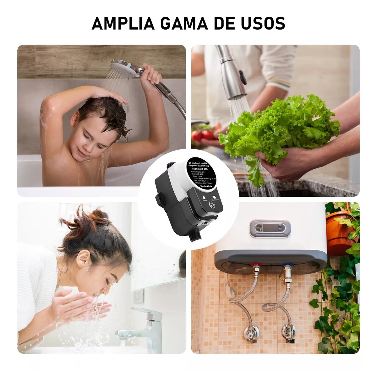 Presurizador De Bomba De Agua, Automático+manual, 35l/min 12