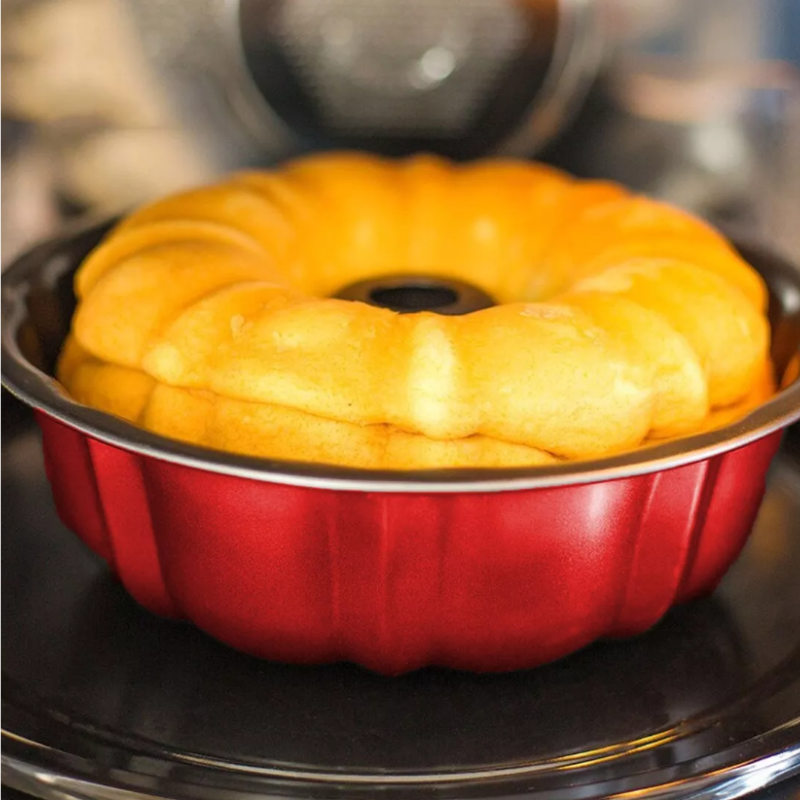 Molde Rosca Panque Pan Antiadherente Acero Inoxidable Horno