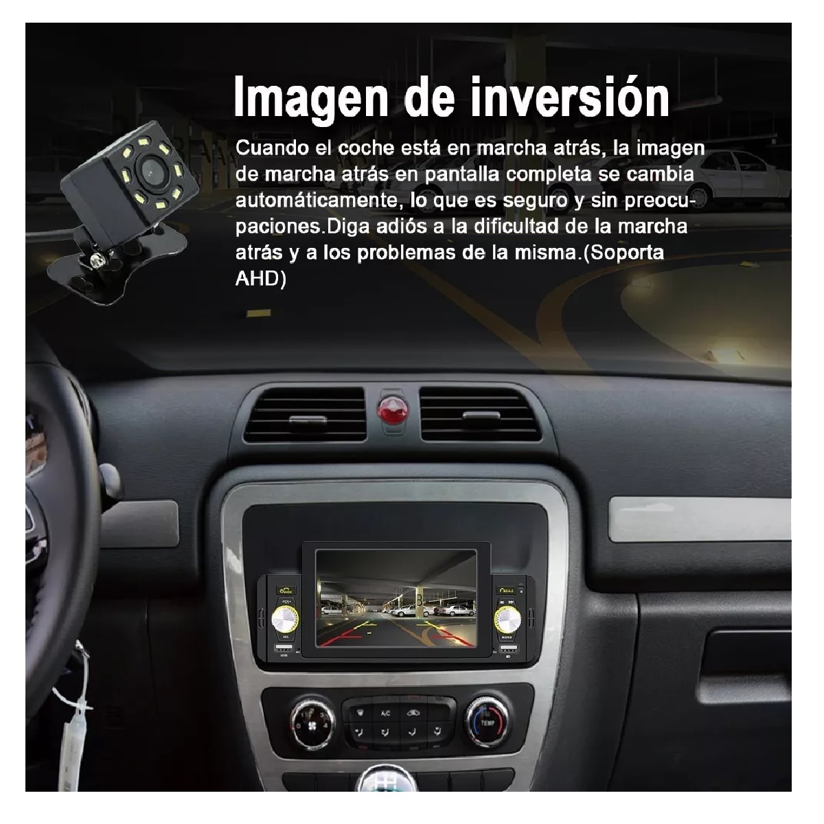 Autoestereo Mp5 Reproductor 5 Inch Bluetooth Y 8led Camara
