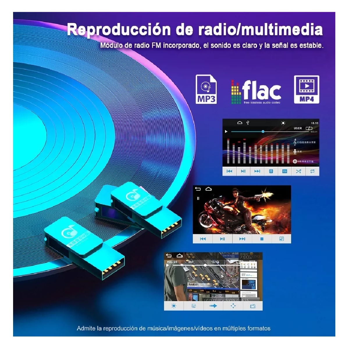 Autoestereo Mp5 Reproductor 5 Inch Bluetooth Y 8led Camara