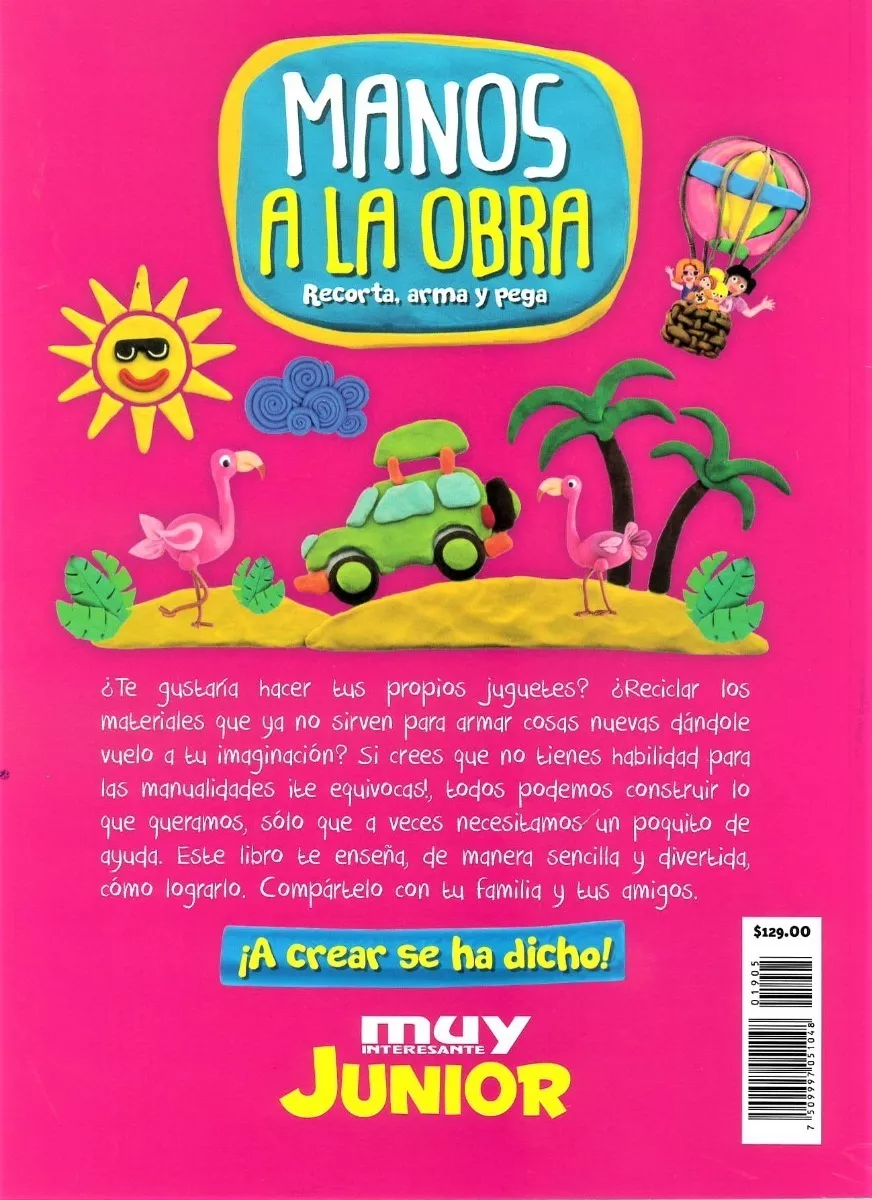 Revista Muy Interesante Especial Manos a la Obra Recorta Arma y Pega Niños