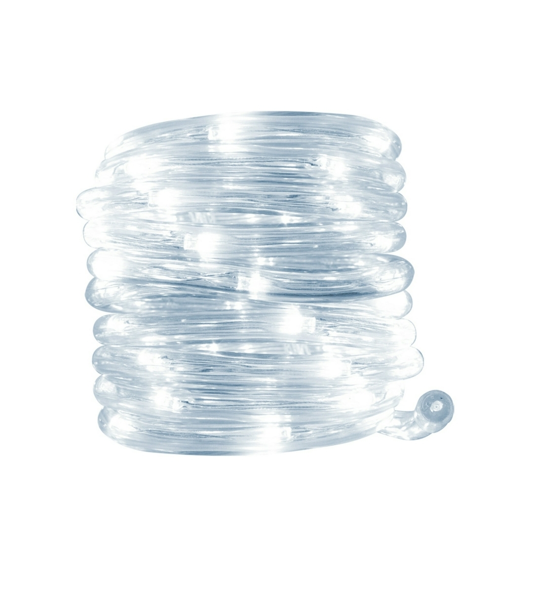 Manguera LED, Tubo flexible transparente con 180 Luces LED, 8 modos de iluminacion (Blanco Frio)