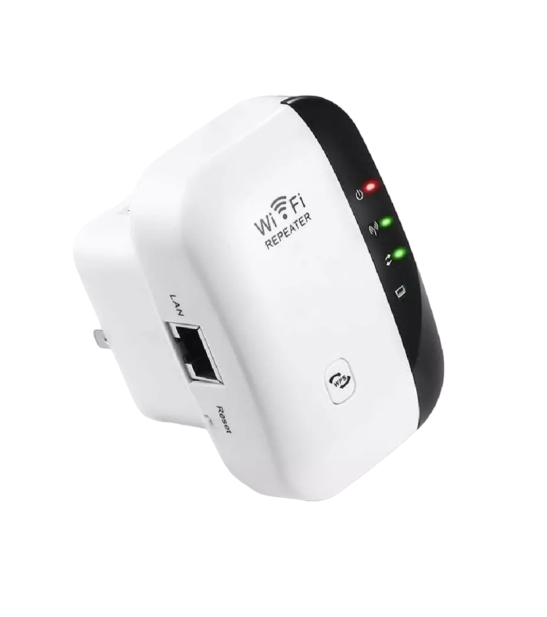 Repetidor Extensor De Se al Wifi De 300 Mbps Blanco con Negro