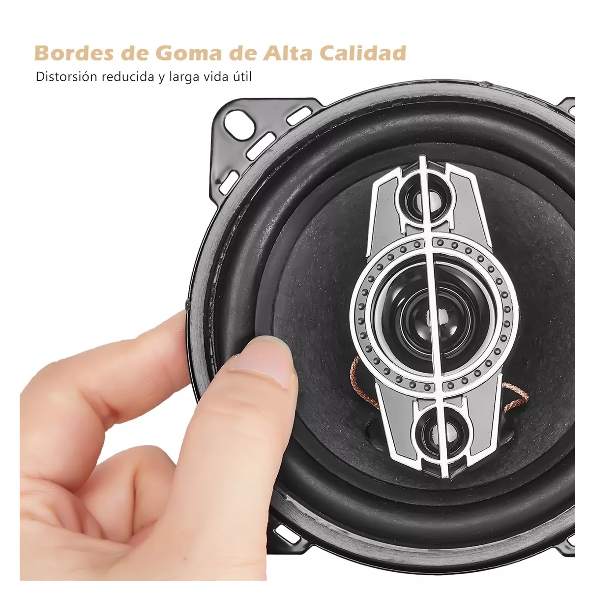 Par Bocinas Para Auto Banda Dual Altavoces Coaxial 4 Pulgadas
