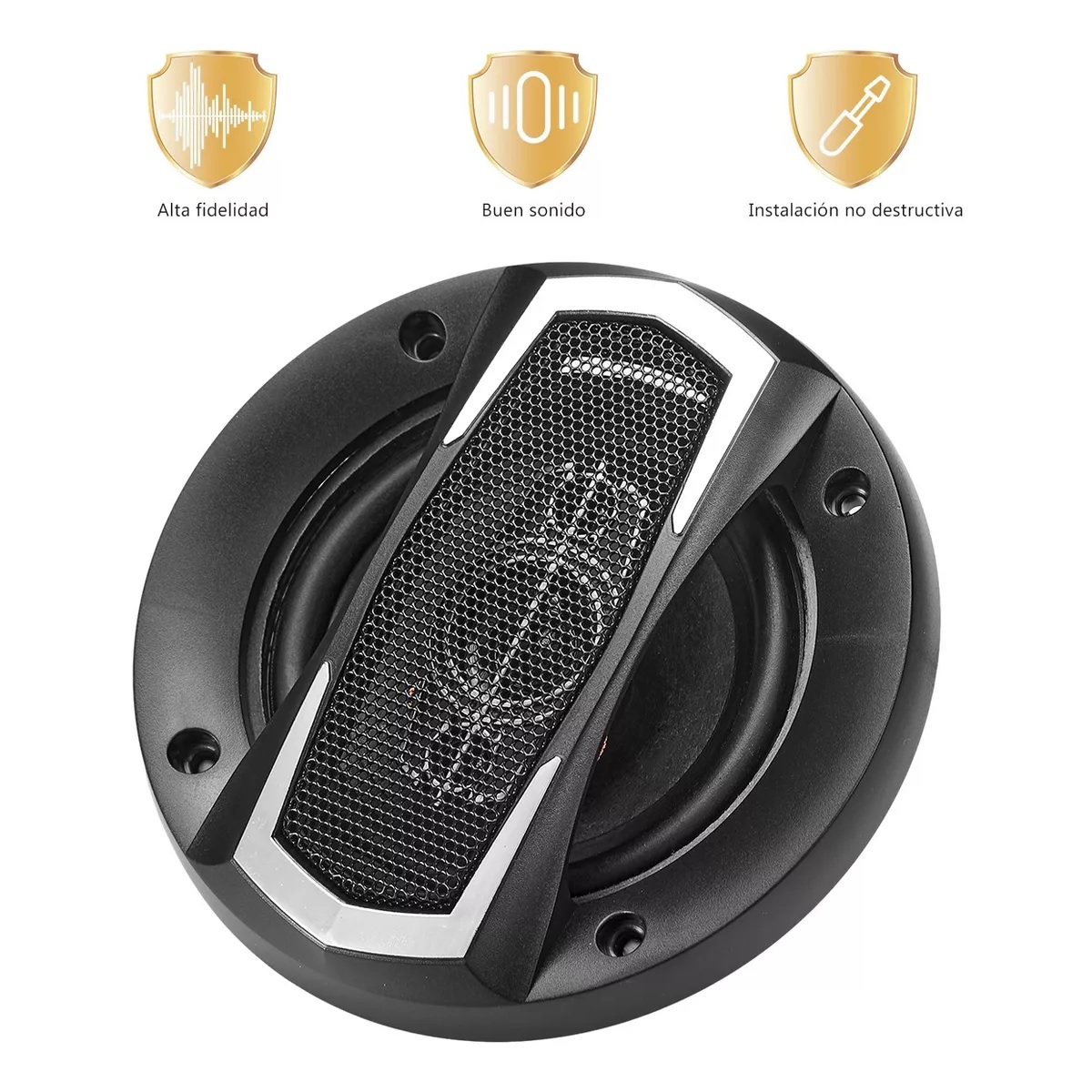 Par Bocinas Para Auto Banda Dual Altavoces Coaxial 4 Pulgadas