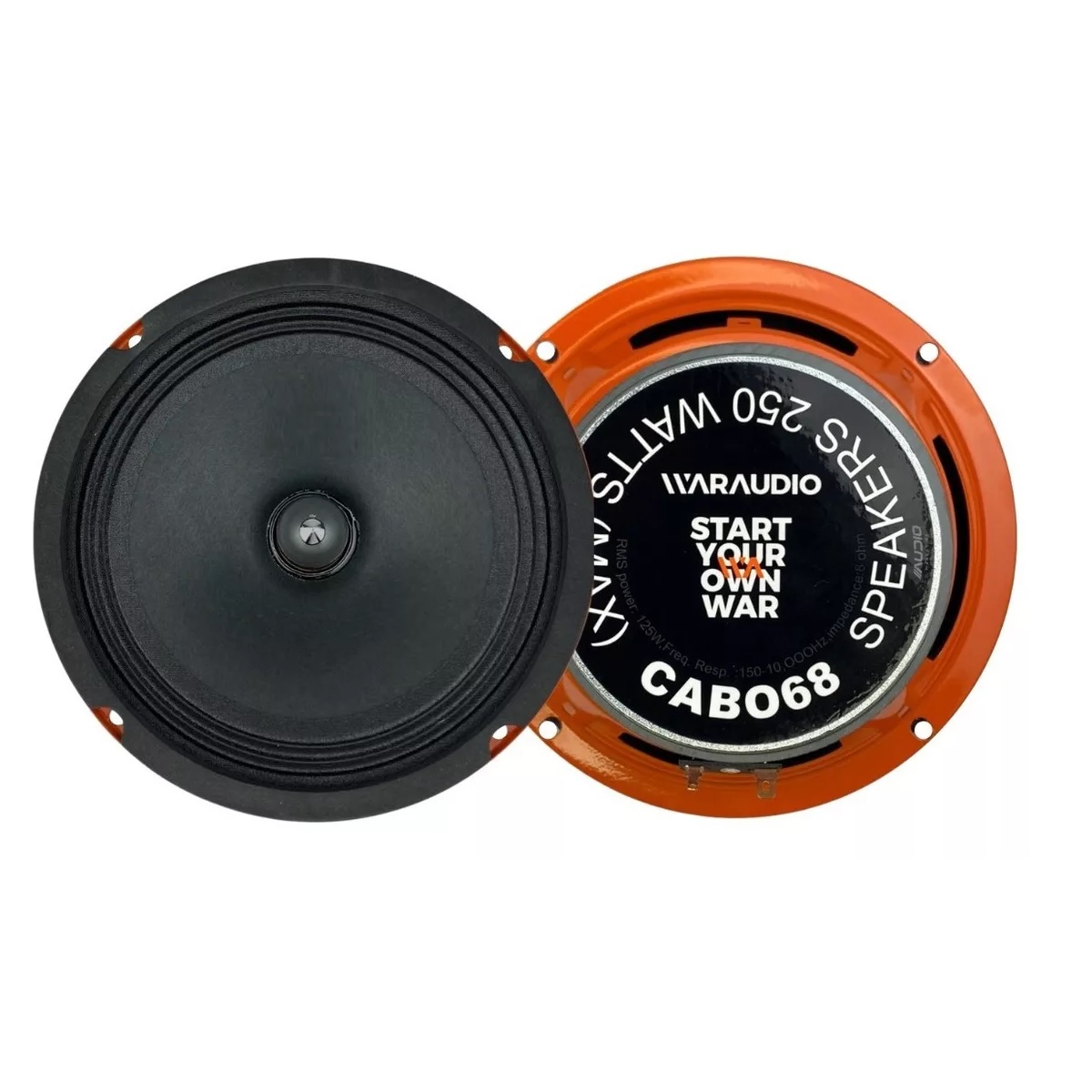 Par Medio Rango War Audio Cabo68 125w Rms 