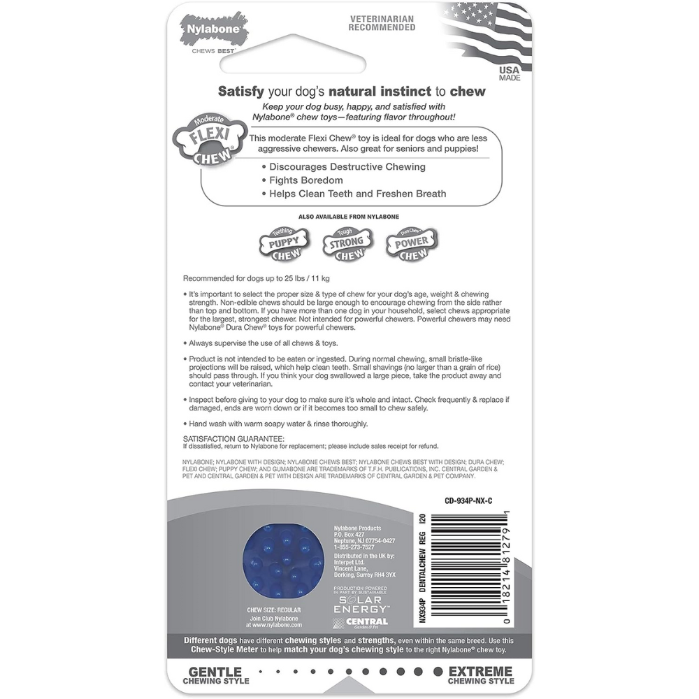 JUGUETE NYLABONE MODERATE DENTAL CHEW