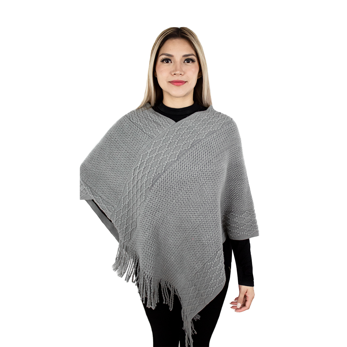 Capa Poncho Tejida Para Mujer Marca Vasarelli