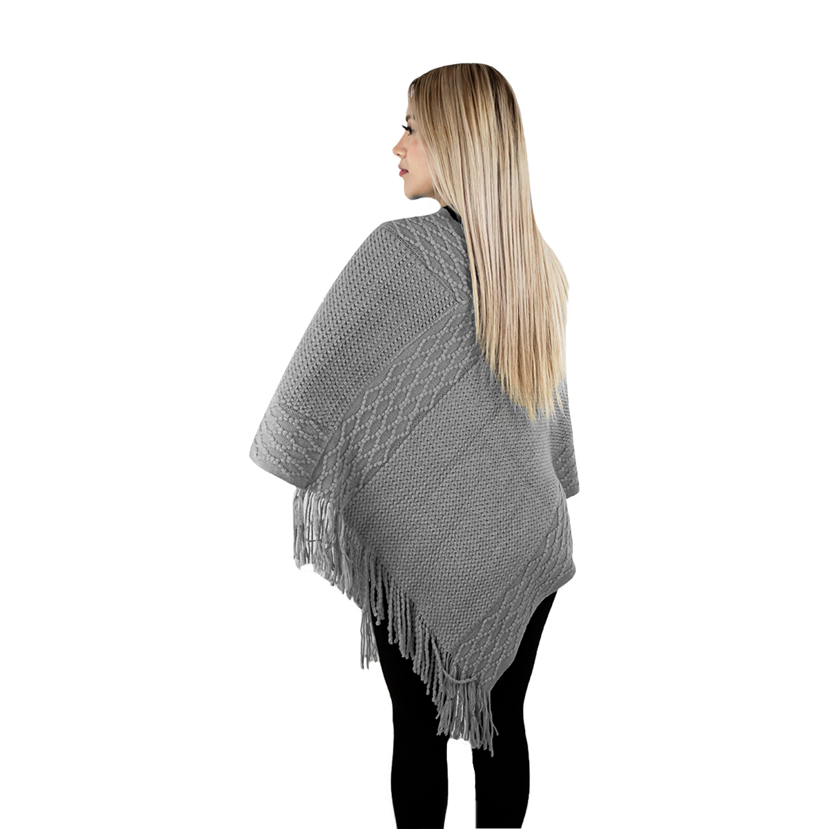 Capa Poncho Tejida Para Mujer Marca Vasarelli