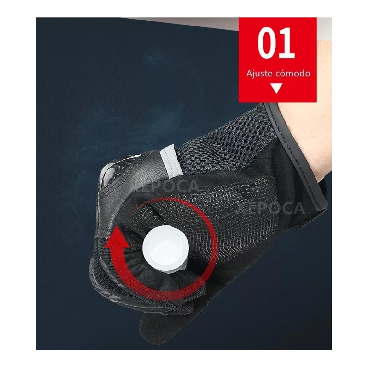 Guantes Para Motociclista Pantalla Táctil Fibra De Carbono L