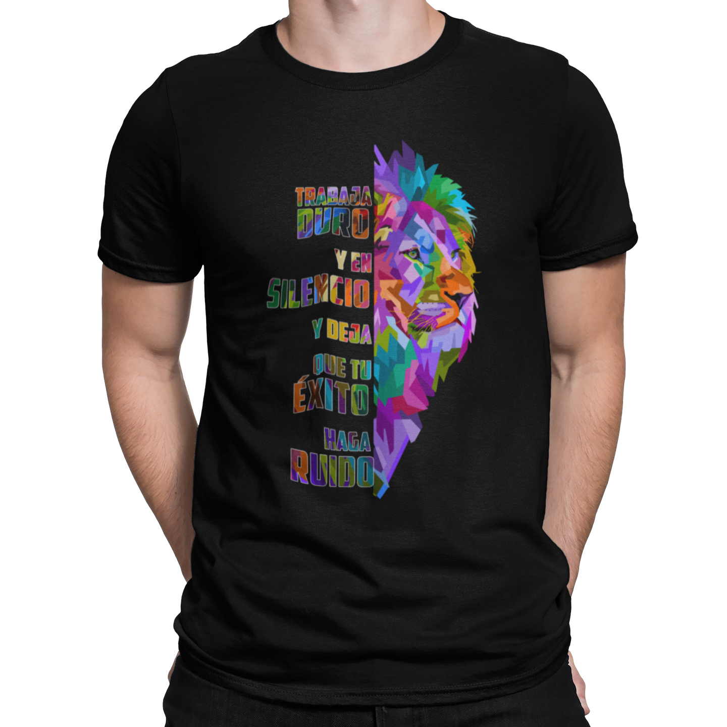 Playera Caballero y Dama León Animal Frase Emotiva