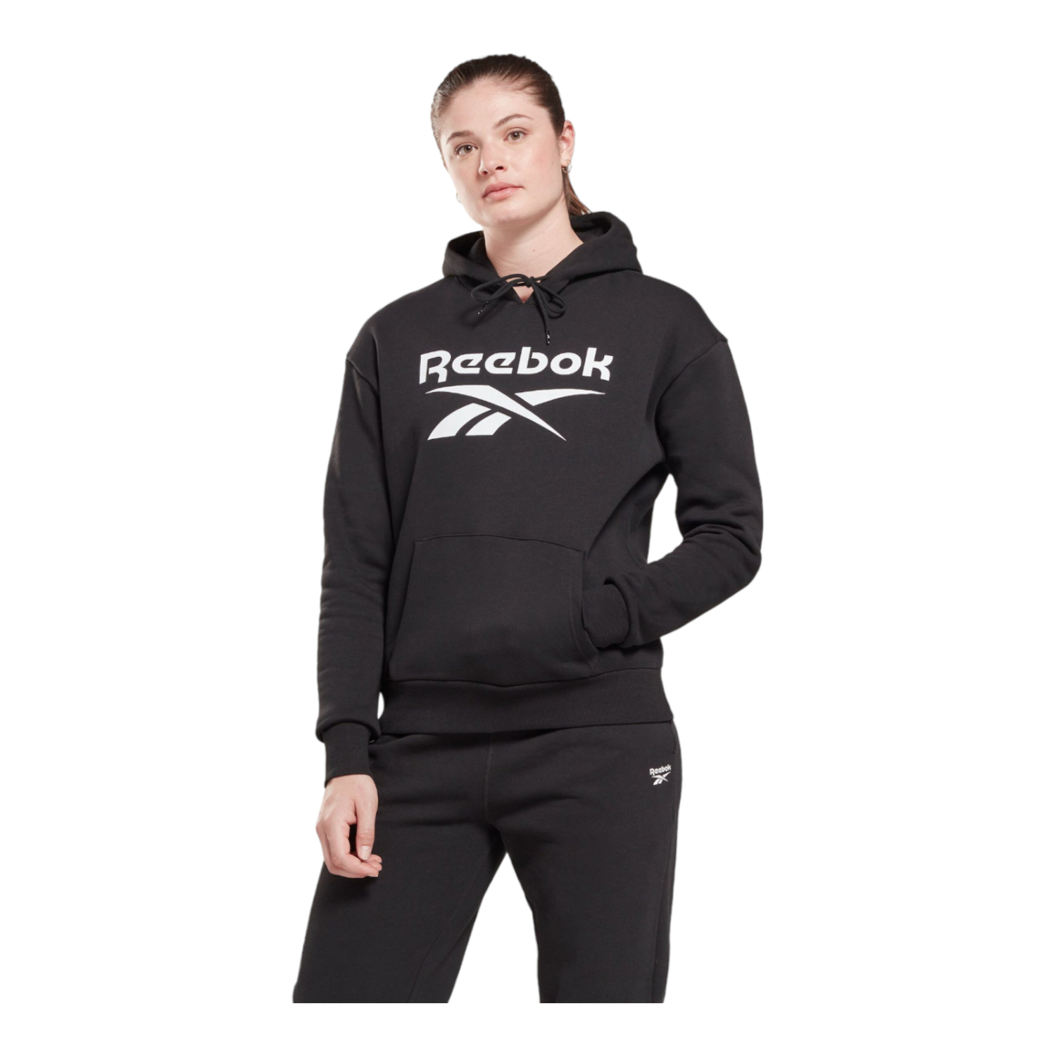 SUDADERA REEBOK MUJER NEGRO REEBOK FLEECE H54748.