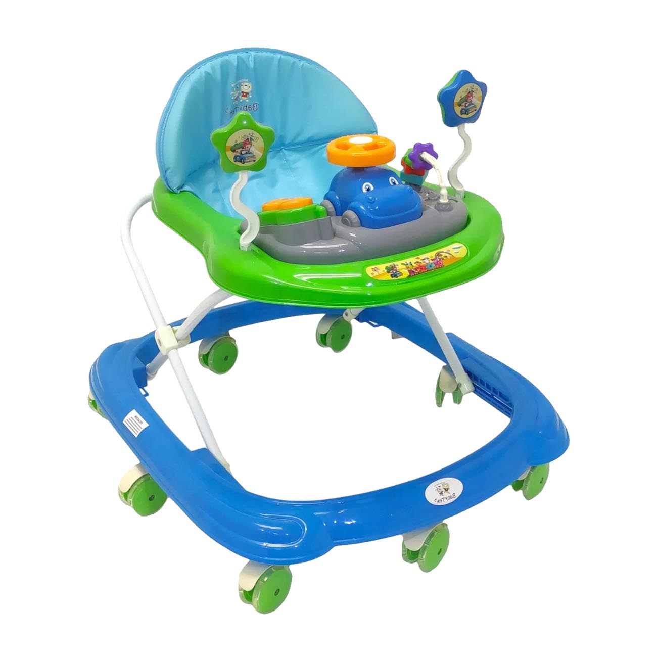Andadera para bebé Carrito Babytek TEK-102 Azul/ Verde.