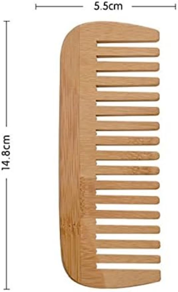 Kit Cepillo cuadrado y Peine de bambú Para el Cabello 