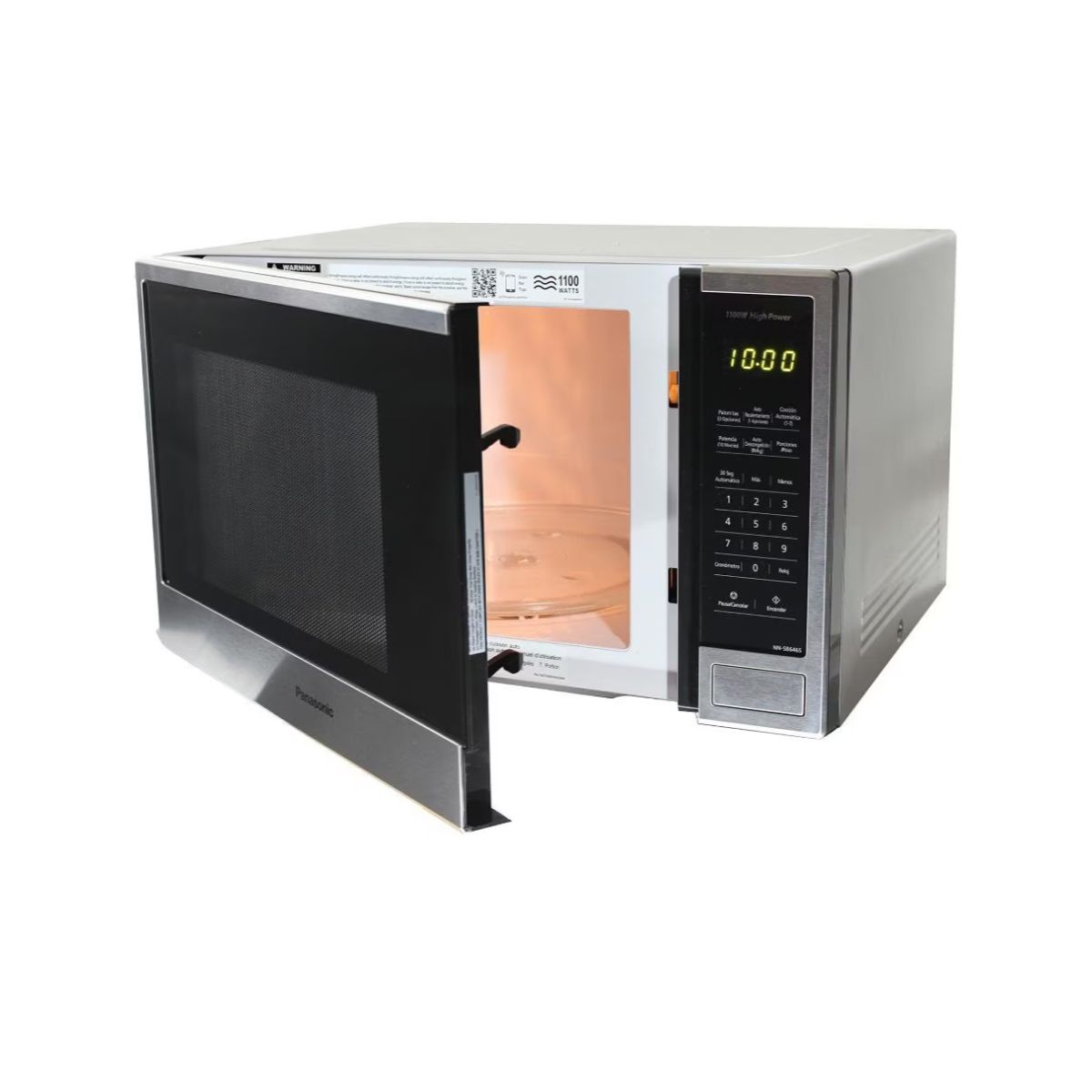 Horno De Microondas Convencional Panasonic Silver 1.3 P Nn-Sb646sruh