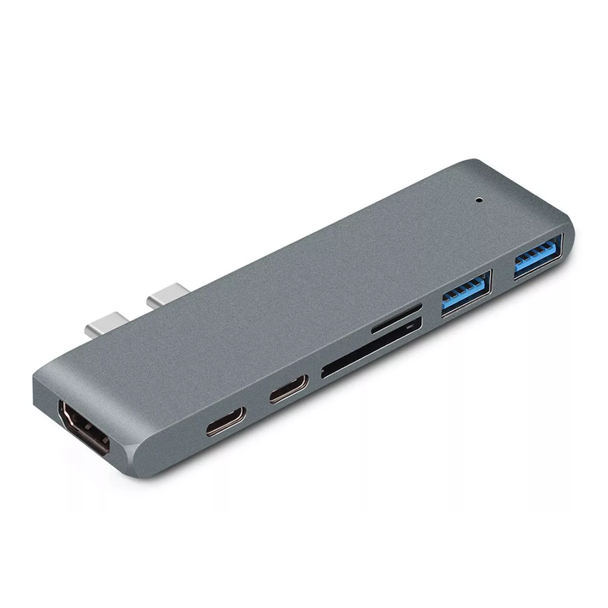 Adaptador Usb C Hub Thunderbolt 3 Hdmi Para Macbook Pro/air Gris