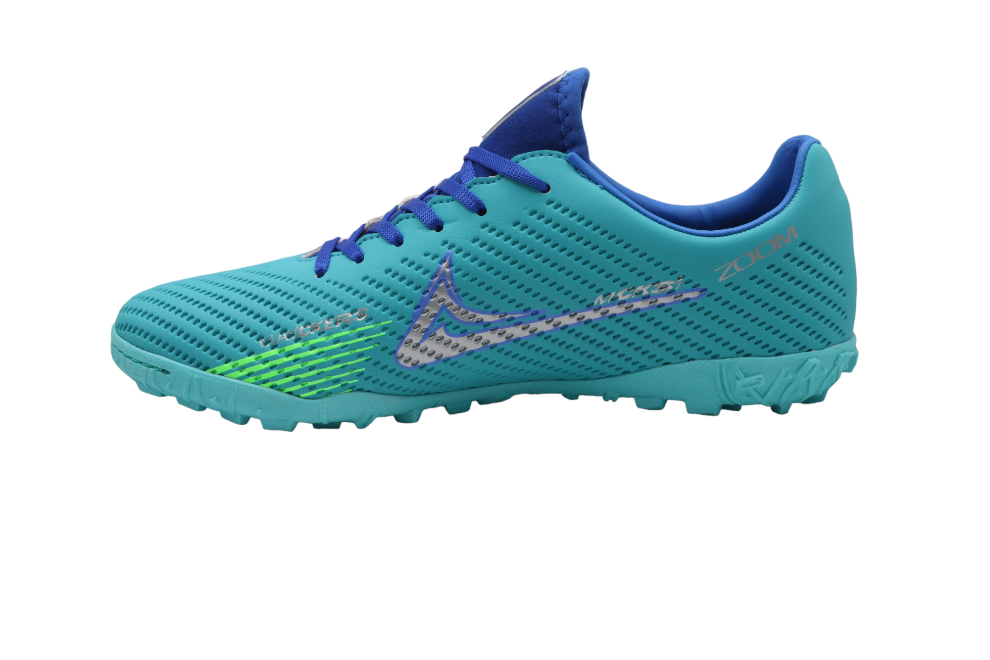 Tenis Futbol Rápido Fut7 Mayckers Menta/Turqueza 1228 Cosidos.