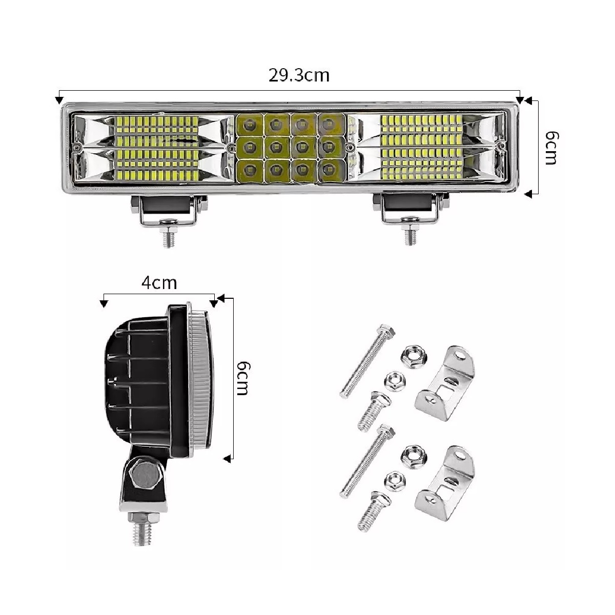 Luz Led De Trabajo Auxiliar De Auto De 60w 12 In