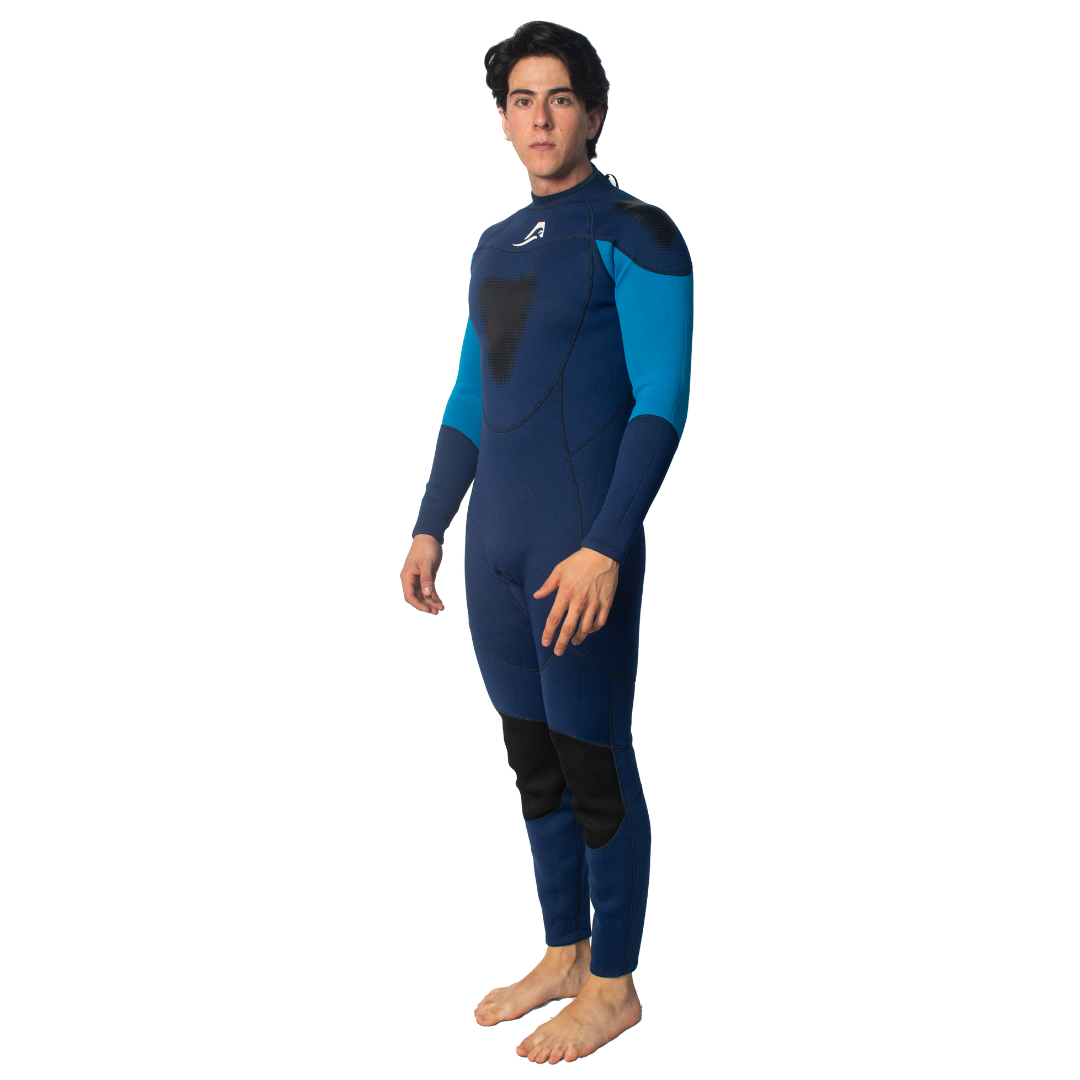 Traje de Neopreno Wetsuit Para Hombre Sea Man de 3mm Cuerpo Completo Modelo Azul Marino SEAPEOPLE