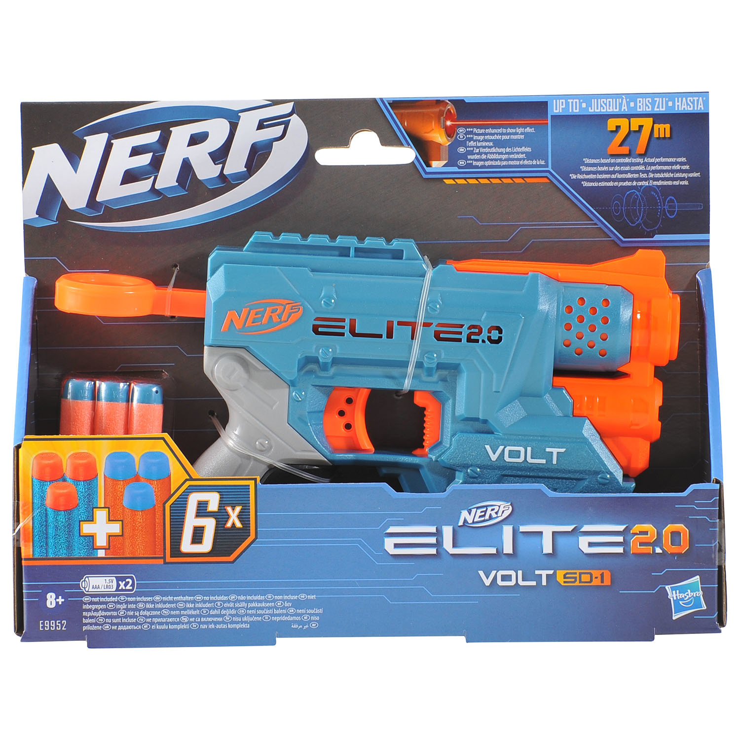 Nerf Elite 2.0 Volt SD. Lanzador de Dardos
