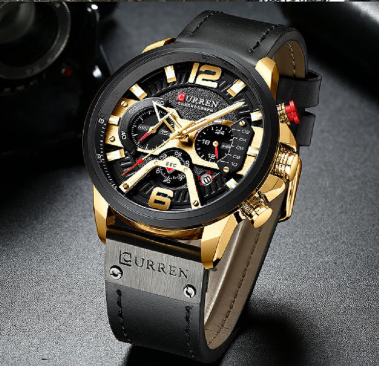 Reloj DE Caballero Curren Negro  8329
