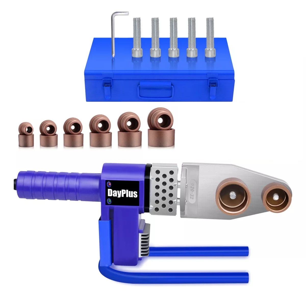 Termofusora Herramientas 600w Con 6 Dados De 1/2 Hasta 2''