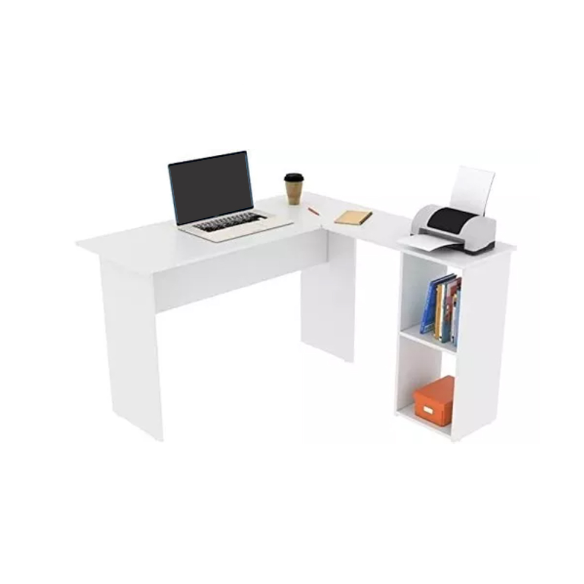Escritorio Esquinero L Hogare Blanco