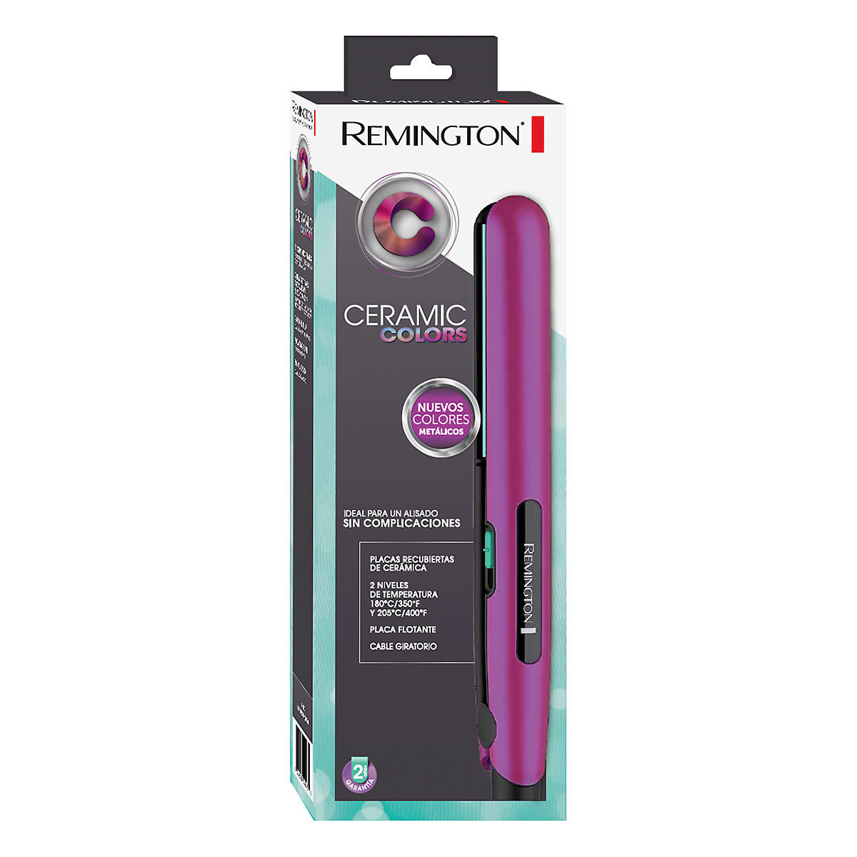 Plancha Para Cabello Remington Ceramic Colors S1520 - Morado 