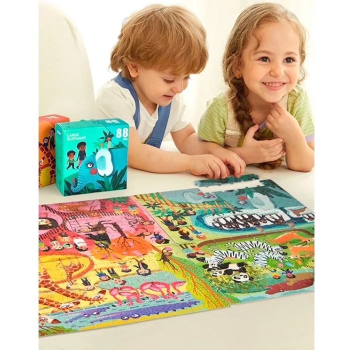 Rompecabezas Animales 4 En 1 Mideer Juego Niños Educativo