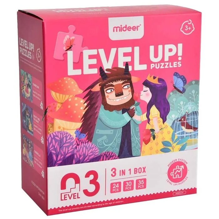 Rompecabezas Princesa Nivel 3 Mideer Juguete Educativo