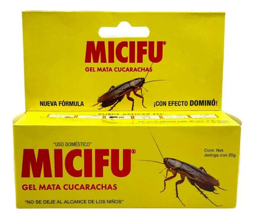 Micifu Gel Mata Cucarachas Abamectina Jeringa Con 20grms