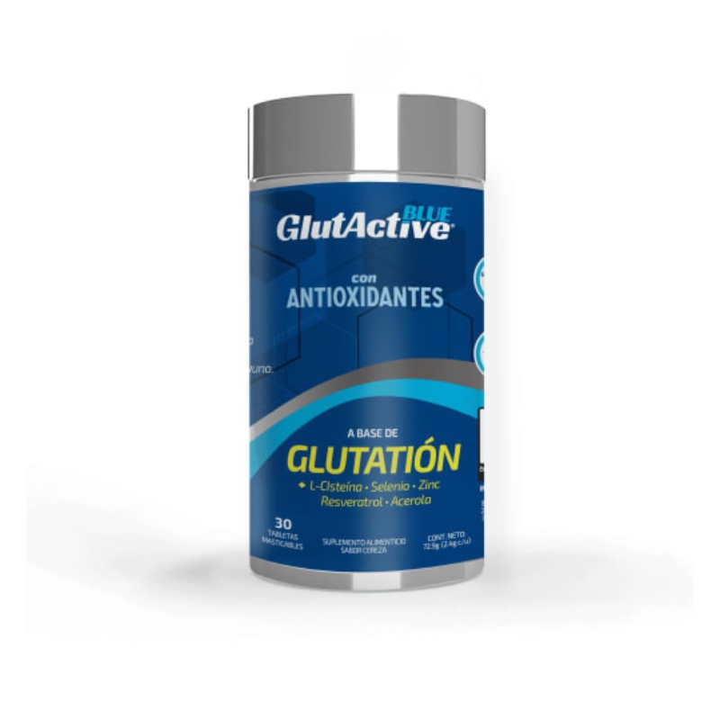 Glutation Glutactive Blue Suplemento Alimenticio 30 Tabletas