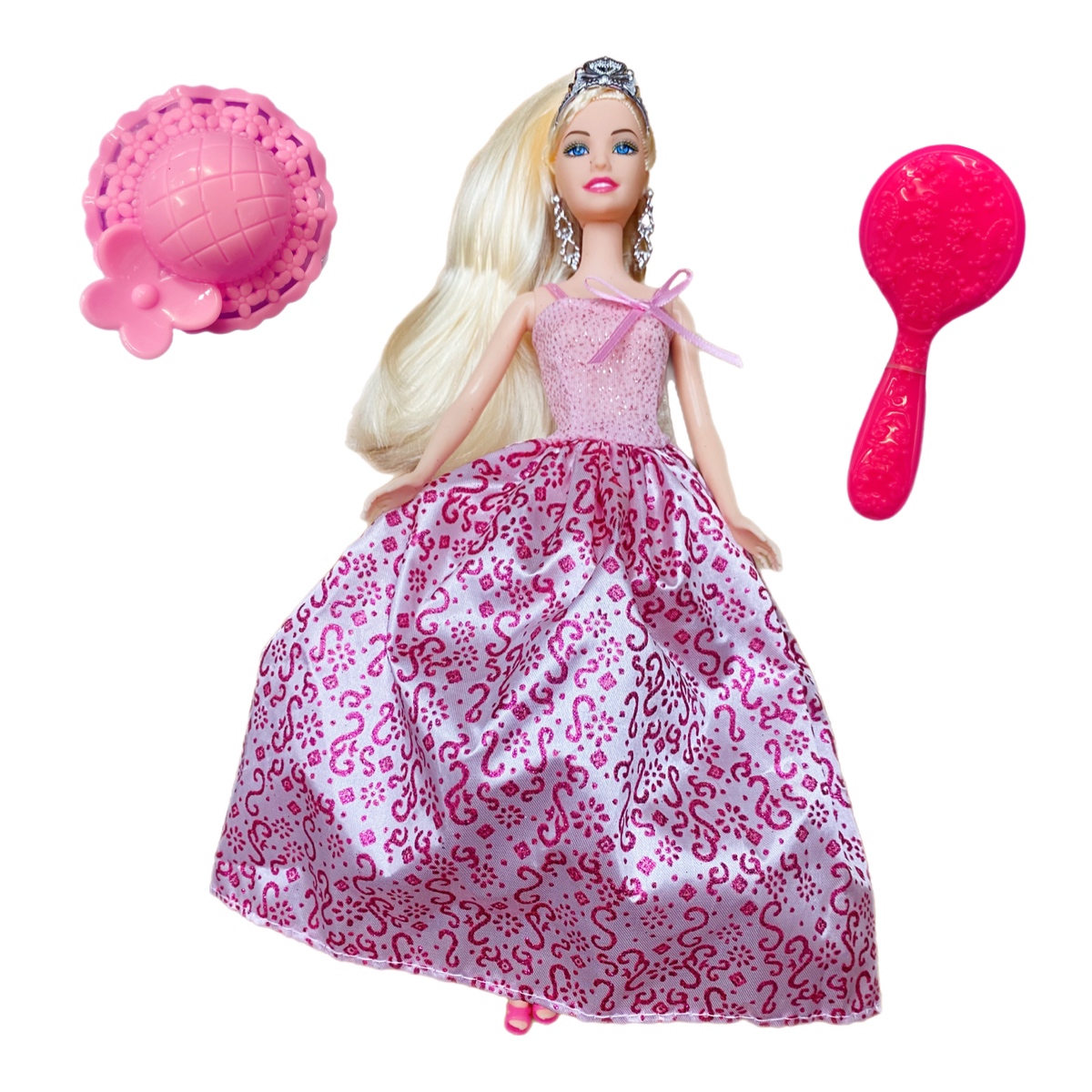 Muñeca Princesa Con Vestido Y Accesorios Atinil