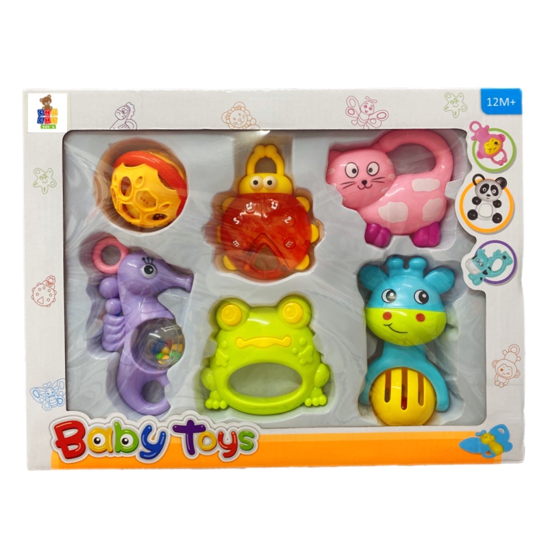 6 Sonajas Cascabel Bebes Diferentes Modelos Babys Toys