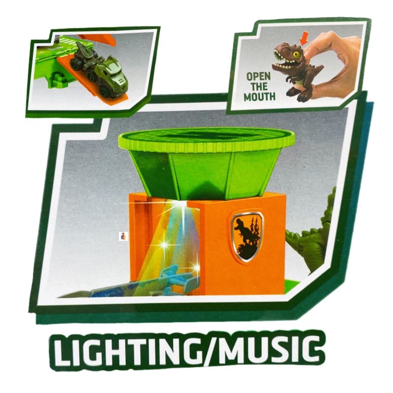 Camión Transportador Carros Dinosaurios Con Luces Y Sonido