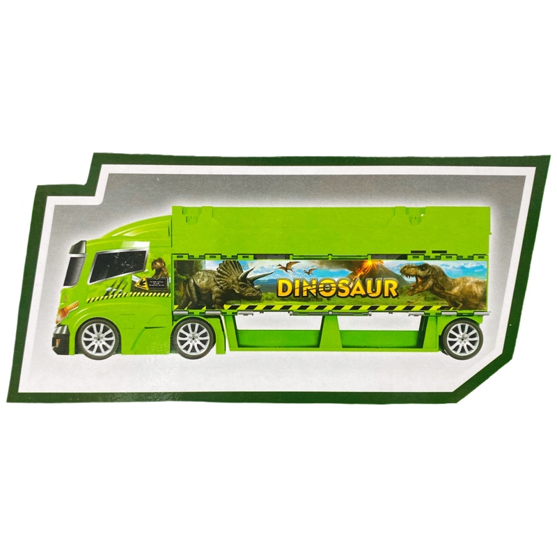 Camión Transportador Carros Dinosaurios Con Luces Y Sonido