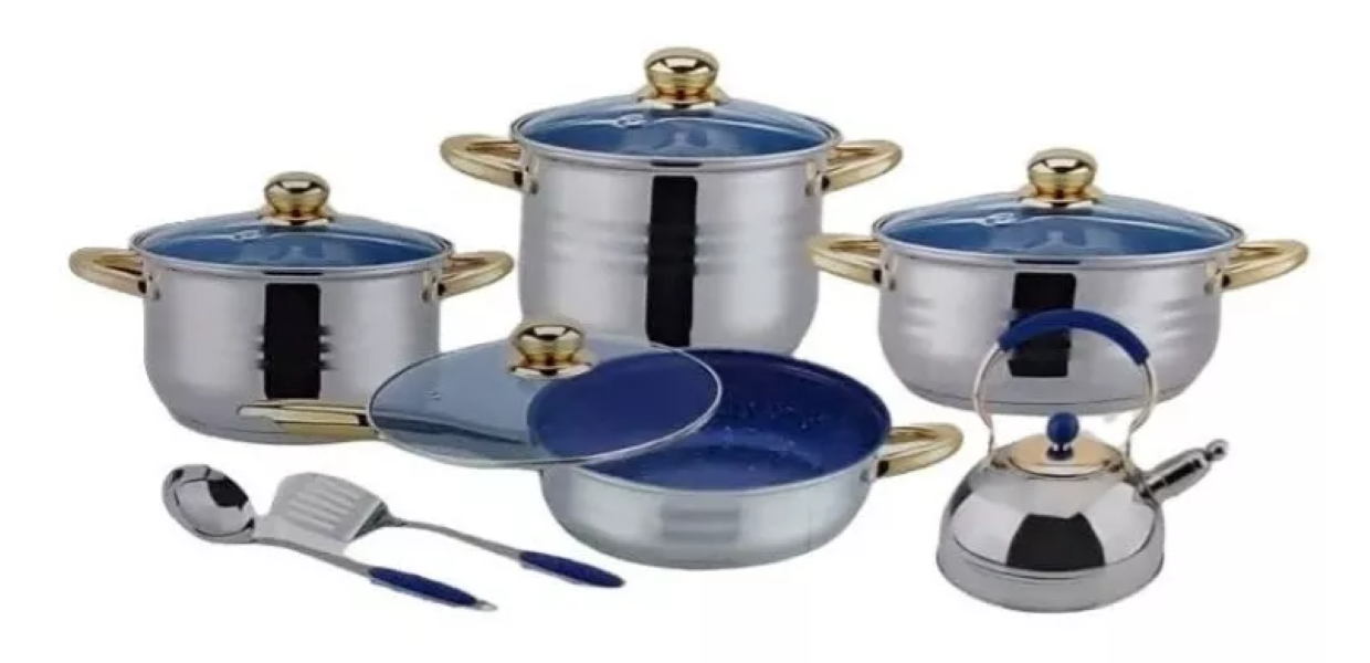 Batería De Cocina 12 Piezas Deliziosa Cucina