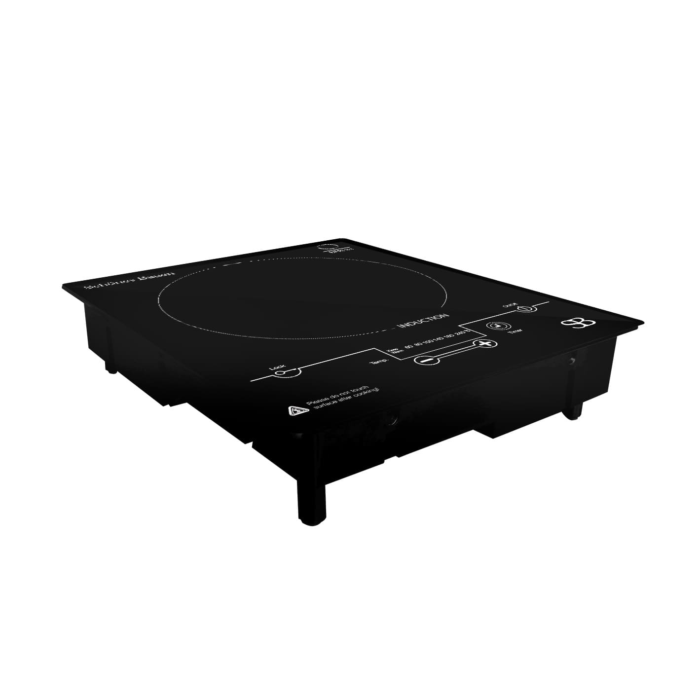 Parrilla de Induccion Schones Bauen BERLIN 120V 1 quemador empotrable y portatil