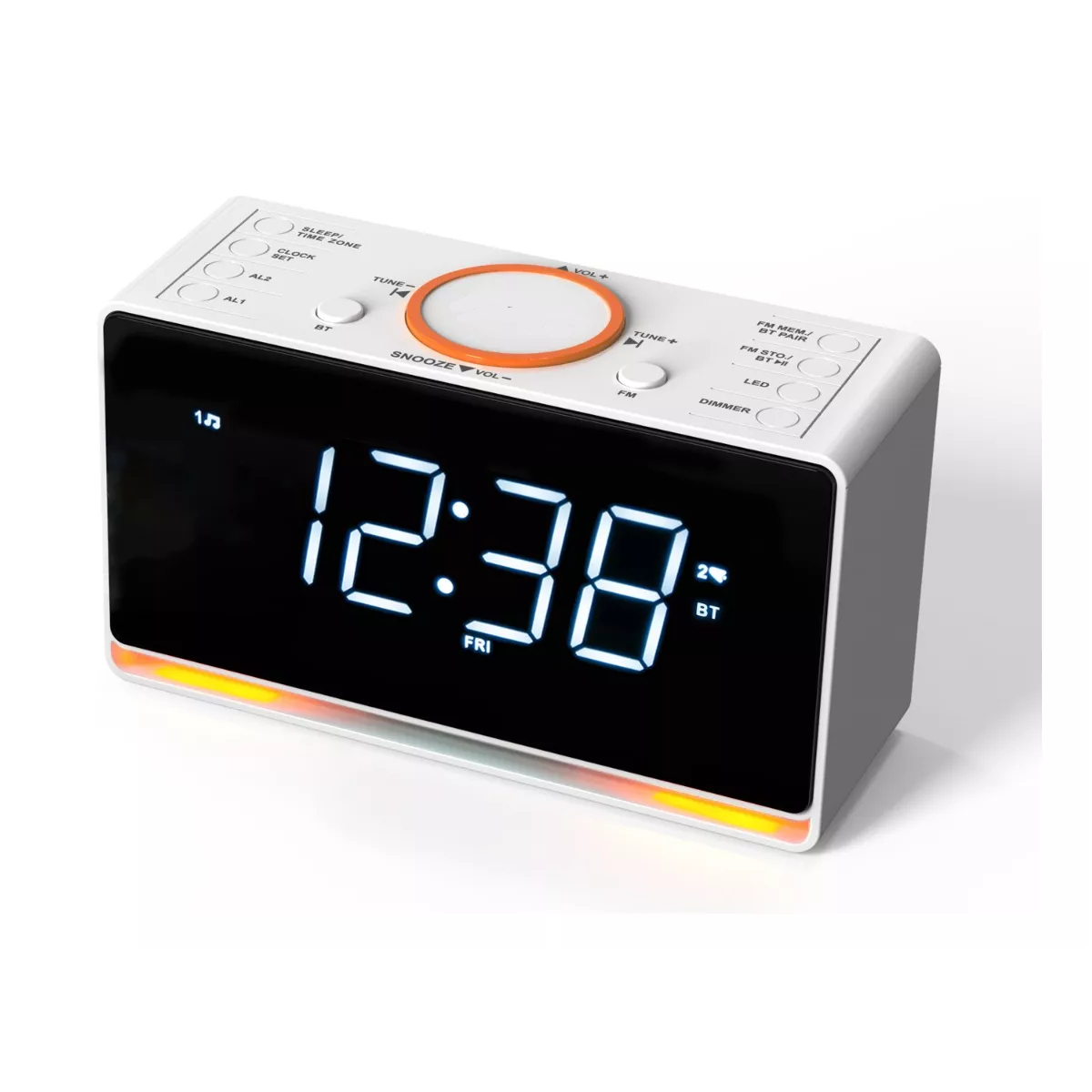Reloj Digital Radio Despertador Bluetooth Soporte Altavoz